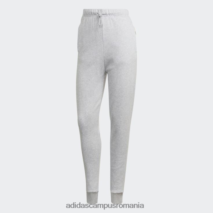 adidas campus romania pantaloni gri deschis studio lounge cu talie înaltă femei erica gri deschis J266N210547