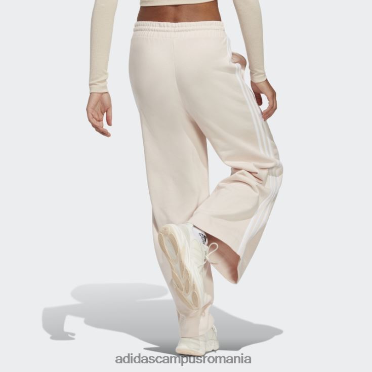 adidas campus romania pantaloni largi cu 3 dungi french terry cuarț adidas femei cuarț/alb J266N29408