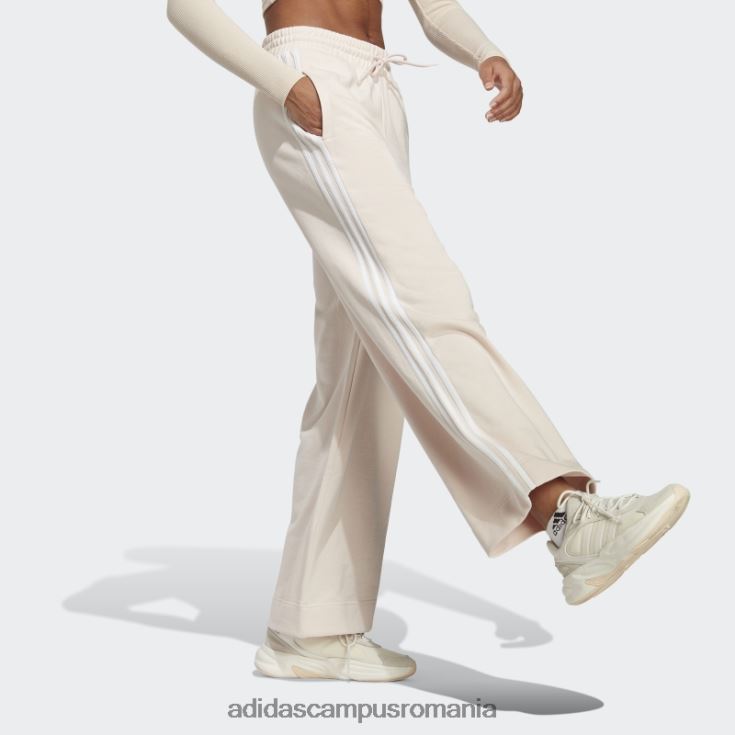 adidas campus romania pantaloni largi cu 3 dungi french terry cuarț adidas femei cuarț/alb J266N29408