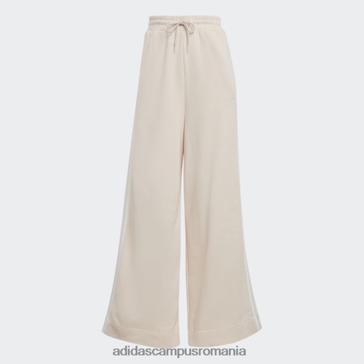 adidas campus romania pantaloni largi cu 3 dungi french terry cuarț adidas femei cuarț/alb J266N29408