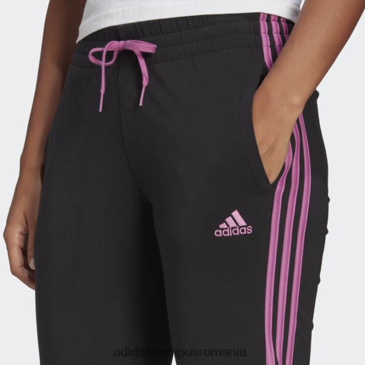 adidas campus romania pantaloni negri cu 3 dungi adidas femei negru/liliac J266N29060