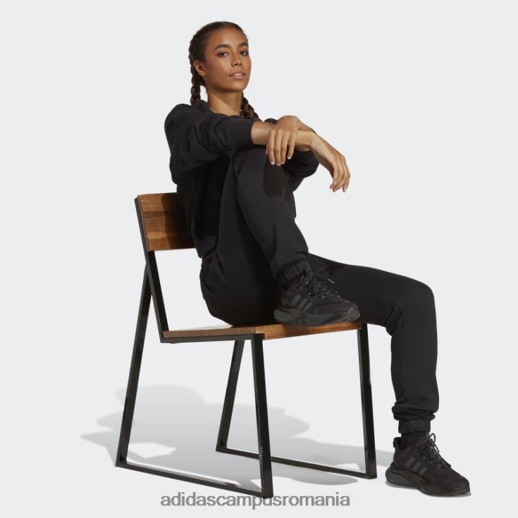 adidas campus romania pantaloni negri din fleece lounge eleganti femei negru J266N28962