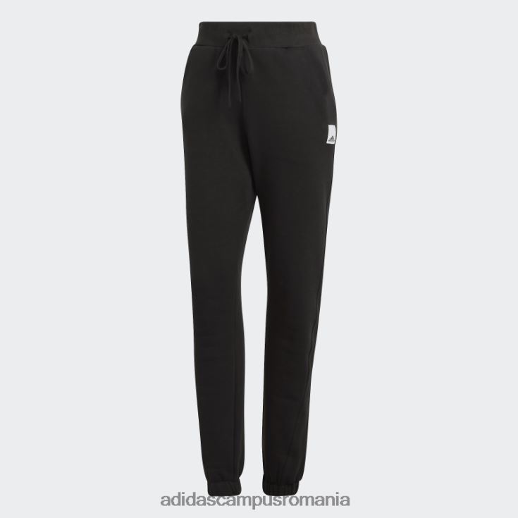 adidas campus romania pantaloni negri din fleece lounge eleganti femei negru J266N28962