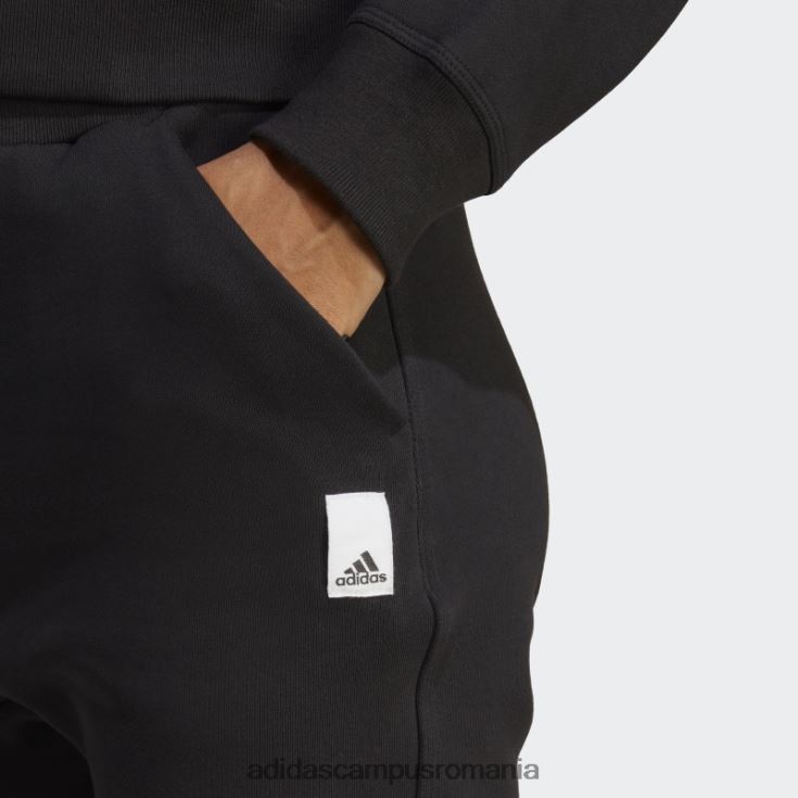 adidas campus romania pantaloni negri din fleece lounge eleganti femei negru J266N28962