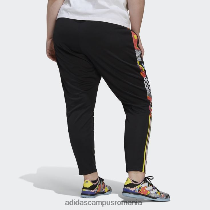 adidas campus romania pantaloni negri tiro pride (mărime plus) femei negru/multicolor J266N23148