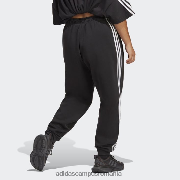 adidas campus romania pantaloni obișnuiți cu 3 dungi (plus mărime) femei negru J266N22435