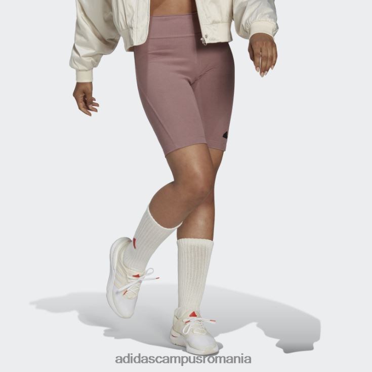 adidas campus romania pantaloni scurți biker cu coaste violet femei violet/negru J266N23724