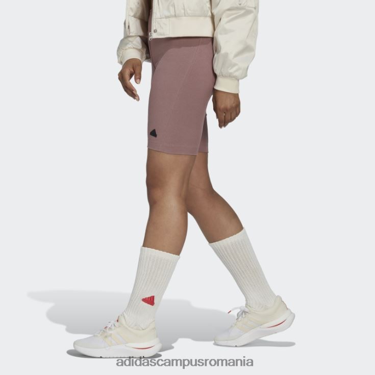 adidas campus romania pantaloni scurți biker cu coaste violet femei violet/negru J266N23724