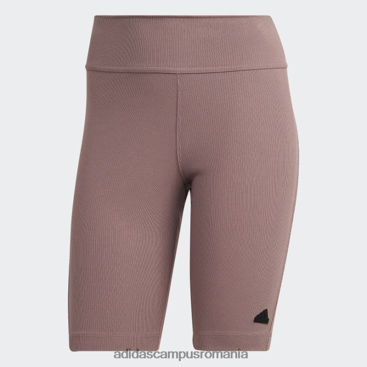 adidas campus romania pantaloni scurți biker cu coaste violet femei violet/negru J266N23724