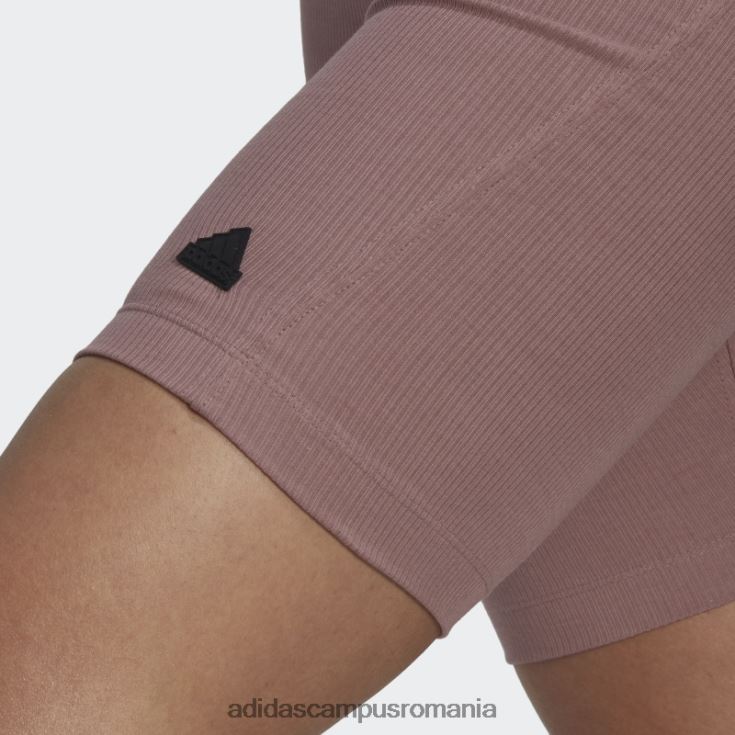 adidas campus romania pantaloni scurți biker cu coaste violet femei violet/negru J266N23724