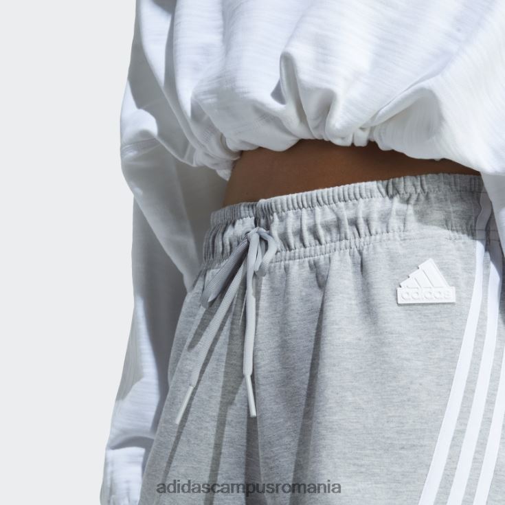 adidas campus romania pantaloni scurți cu 3 dungi gri mediu viitor icons femei gri mediu J266N29310