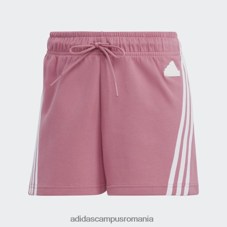 adidas campus romania pantaloni scurți cu 3 dungi icoane viitoare roz femei roz J266N29322