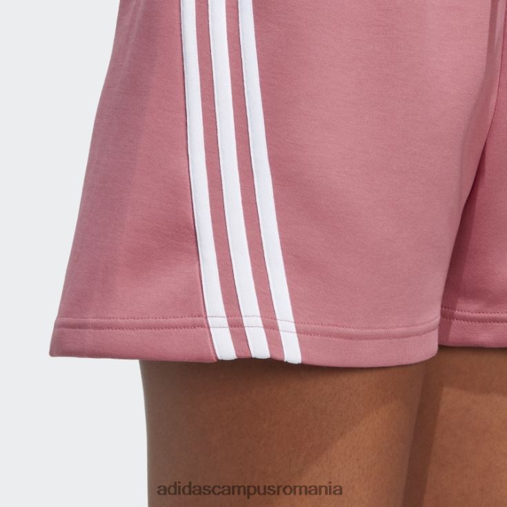 adidas campus romania pantaloni scurți cu 3 dungi icoane viitoare roz femei roz J266N29322