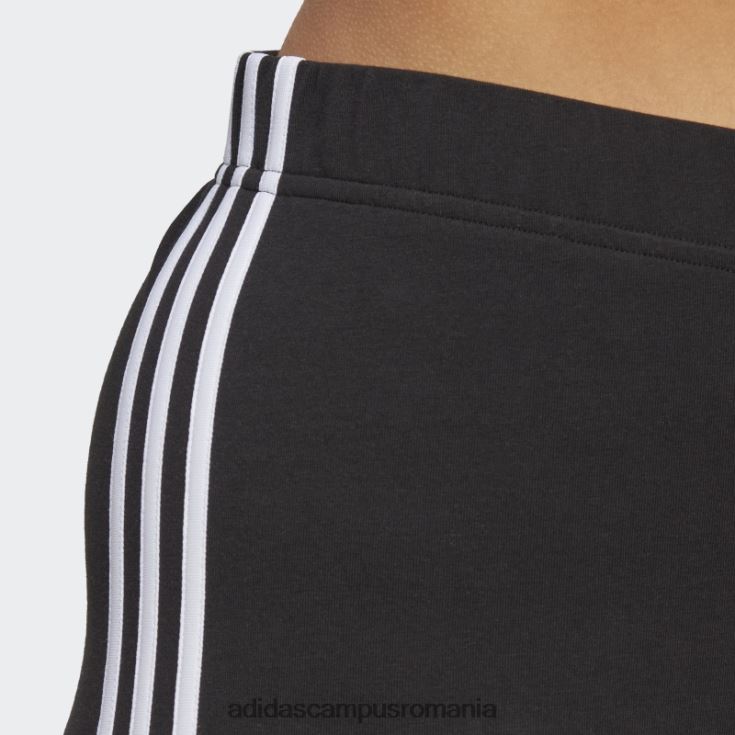 adidas campus romania pantaloni scurți de biciclete cu 3 dungi (plus mărime) alb fashion femei alb negru J266N29874
