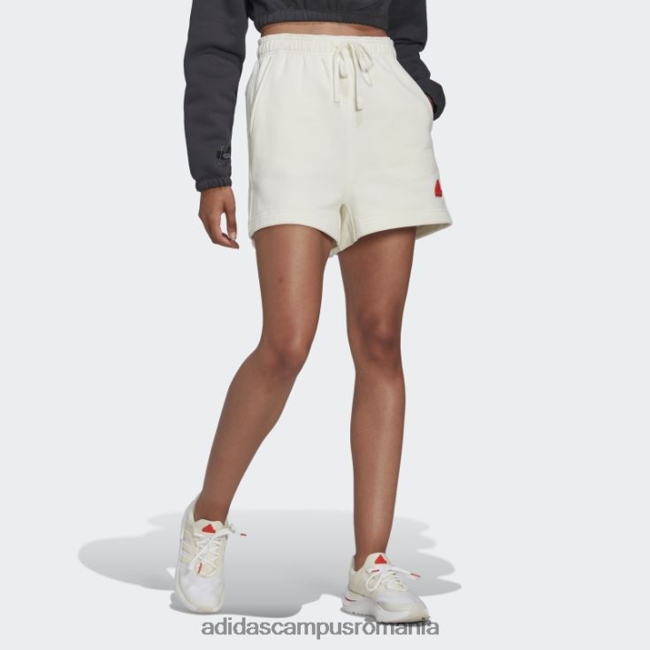 adidas campus romania pantaloni scurți de transpirație albi femei alb J266N22582