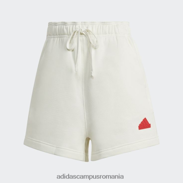 adidas campus romania pantaloni scurți de transpirație albi femei alb J266N22582