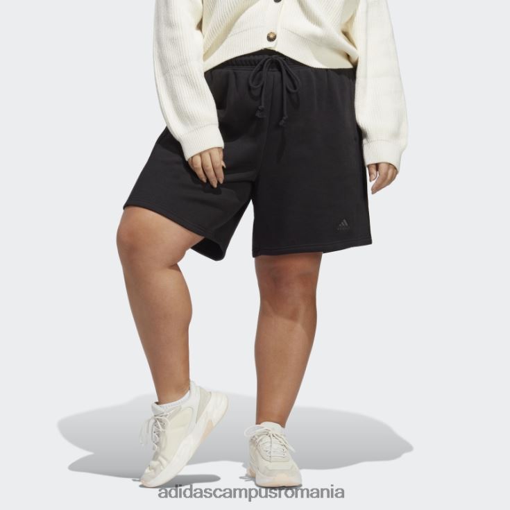 adidas campus romania pantaloni scurți din lână negri all szn (plus mărime) fashion femei negru J266N29839