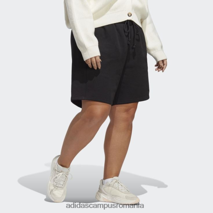 adidas campus romania pantaloni scurți din lână negri all szn (plus mărime) fashion femei negru J266N29839