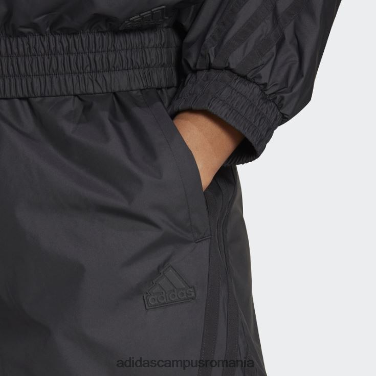 adidas campus romania pantaloni scurți țesuți cu icoane viitoare negre femei negru J266N22309