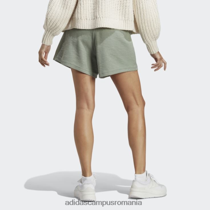 adidas campus romania pantaloni scurți lounge terry loop verde argintiu adidas femei verde argintiu J266N29288