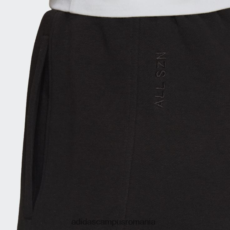 adidas campus romania pantaloni scurți negri all szn fleece femei negru J266N28861
