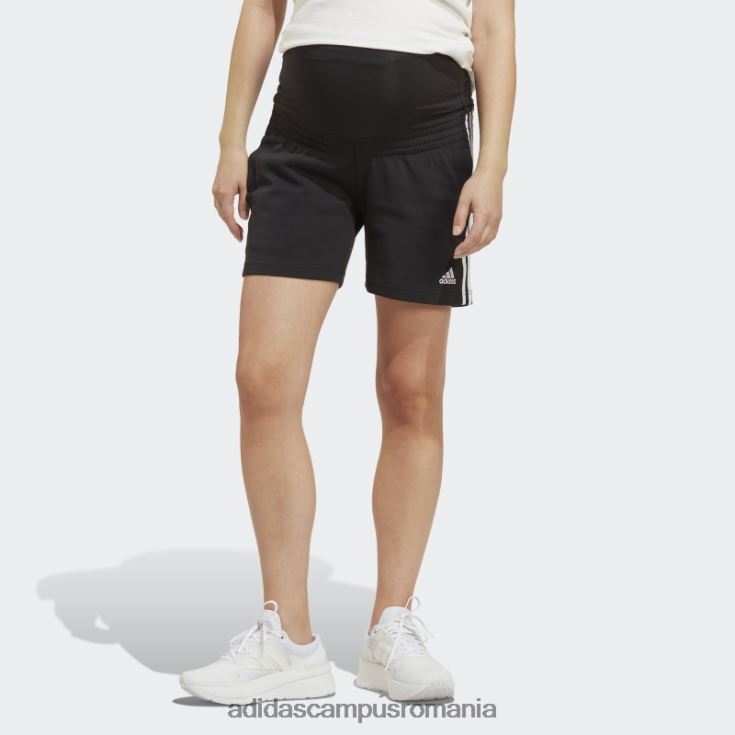 adidas campus romania pantaloni scurți negri de maternitate femei alb negru J266N216997