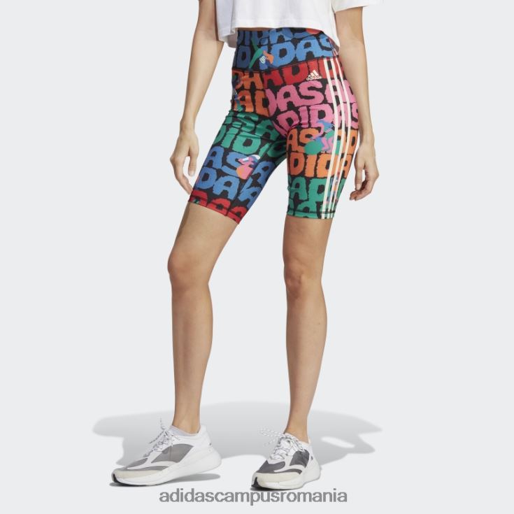 adidas campus romania pantaloni scurți negri x farm rio pentru biciclete fierbinți femei negru/stacojiu J266N29894