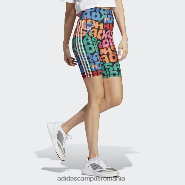 adidas campus romania pantaloni scurți negri x farm rio pentru biciclete fierbinți femei negru/stacojiu J266N29894