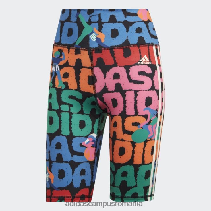 adidas campus romania pantaloni scurți negri x farm rio pentru biciclete fierbinți femei negru/stacojiu J266N29894