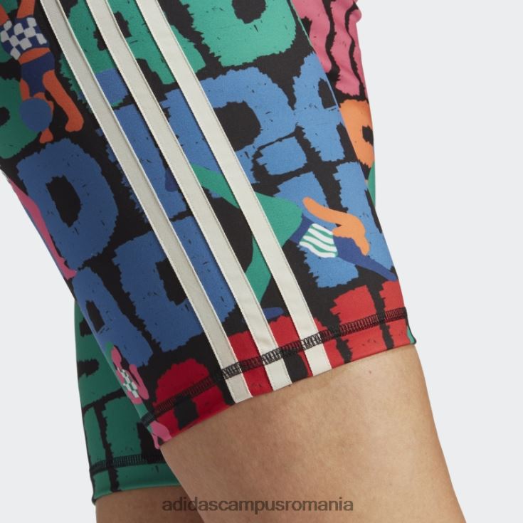 adidas campus romania pantaloni scurți negri x farm rio pentru biciclete fierbinți femei negru/stacojiu J266N29894