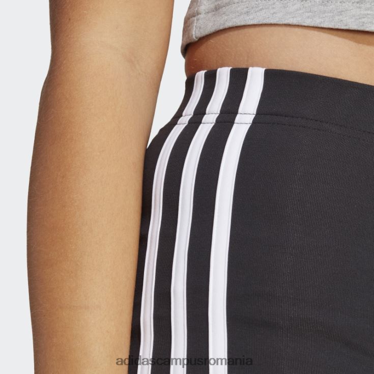 adidas campus romania pantaloni scurți negru cu 3 dungi din jerseu simplu adidas femei alb negru J266N29759