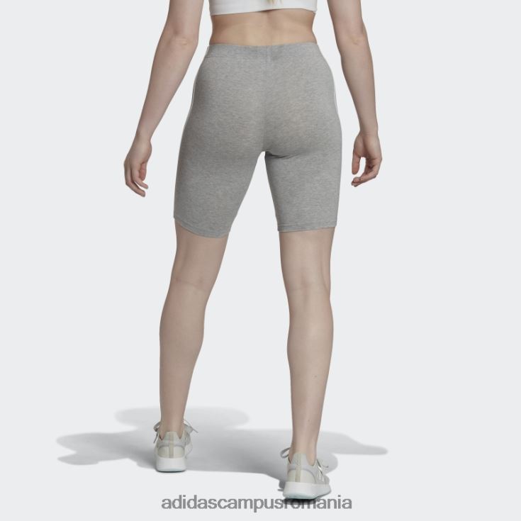 adidas campus romania pantaloni scurți pentru biciclete cu 3 dungi gri mediu adidas femei gri mediu/alb J266N217094