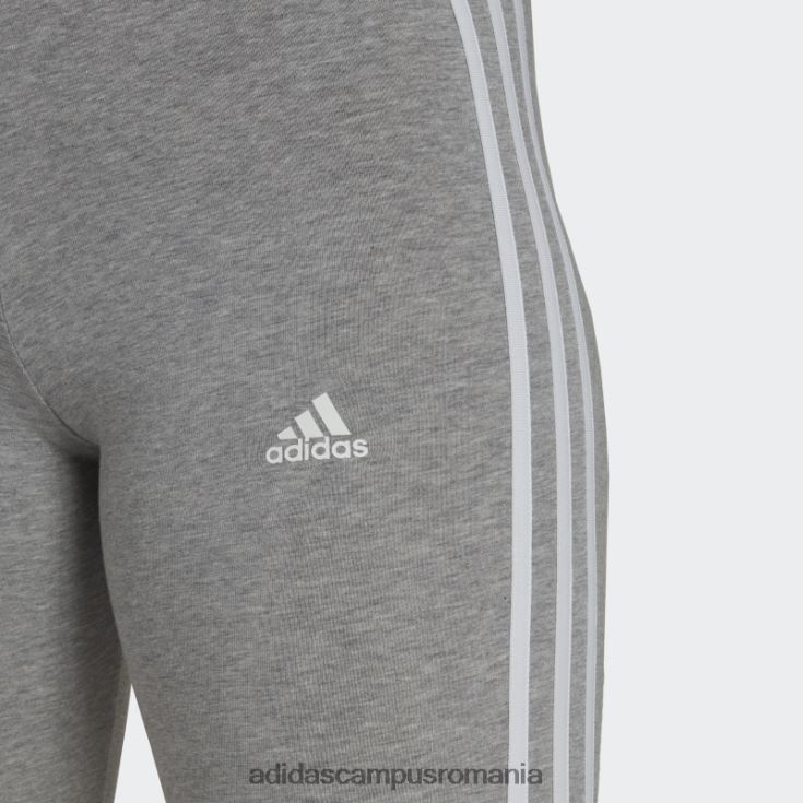 adidas campus romania pantaloni scurți pentru biciclete cu 3 dungi gri mediu adidas femei gri mediu/alb J266N217094