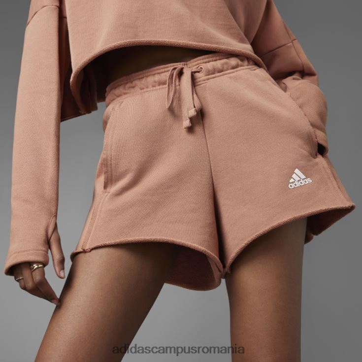 adidas campus romania pantaloni scurți relaxați cu talie înaltă colectiv power argilă adidas femei lut J266N29480