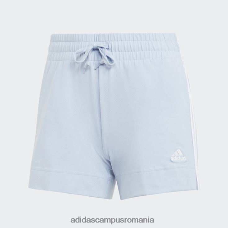 adidas campus romania pantaloni scurți slim cu 3 dungi esențiali albastru zori femei albastru zori/alb J266N29463