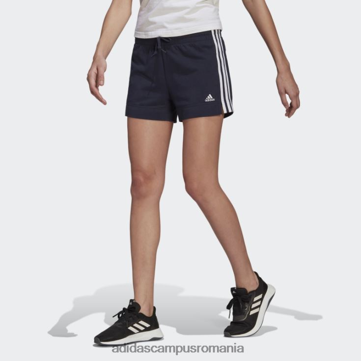 adidas campus romania pantaloni scurți slim cu 3 dungi essentials ink femei cerneală/alb J266N28989