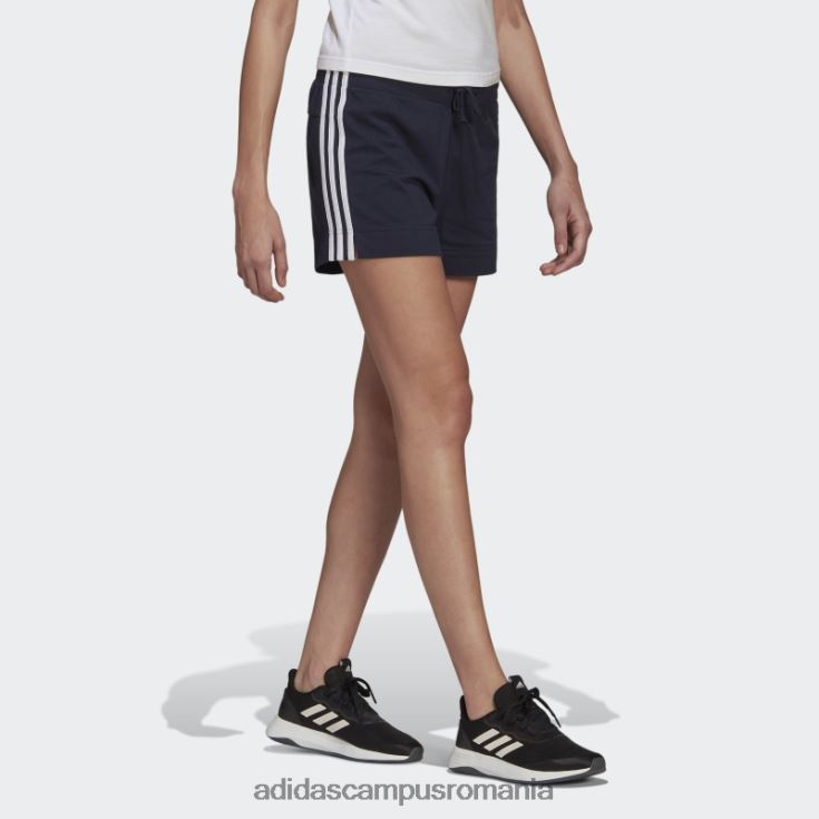adidas campus romania pantaloni scurți slim cu 3 dungi essentials ink femei cerneală/alb J266N28989