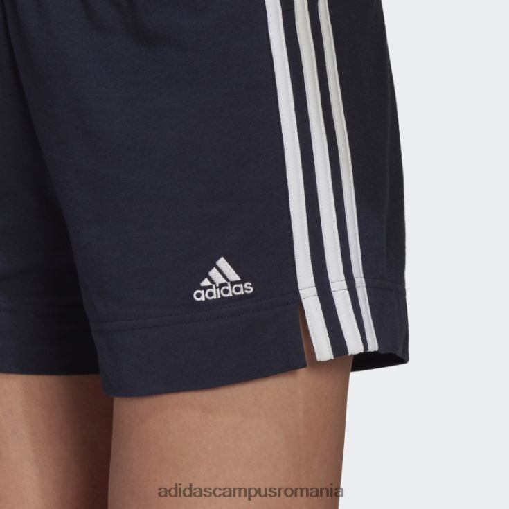 adidas campus romania pantaloni scurți slim cu 3 dungi essentials ink femei cerneală/alb J266N28989