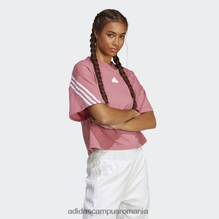 adidas campus romania pictograme de viitor roz 3 dungi moda tricou femei roz J266N29117