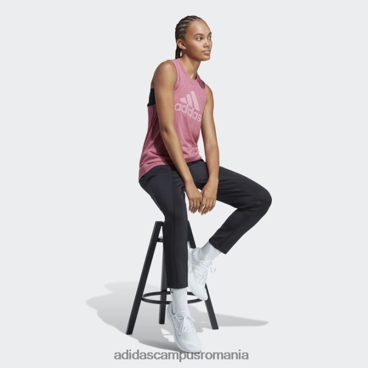 adidas campus romania pink mel future icons winners 3.0 tank top femei roz mel/alb J266N29695