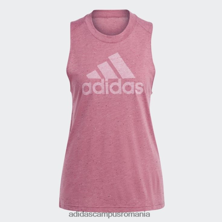 adidas campus romania pink mel future icons winners 3.0 tank top femei roz mel/alb J266N29695