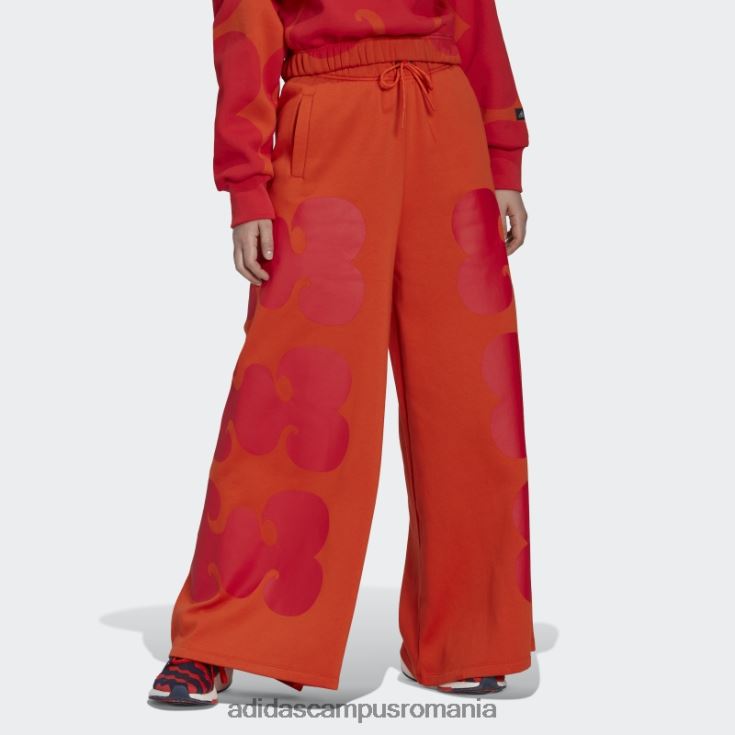 adidas campus romania portocaliu marimekko pantaloni largi moda femei portocale J266N22722