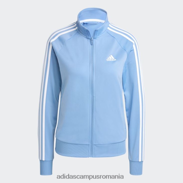 adidas campus romania primegreen essentials warm-up jachetă subțire cu 3 dungi albastru femei albastru alb J266N29704