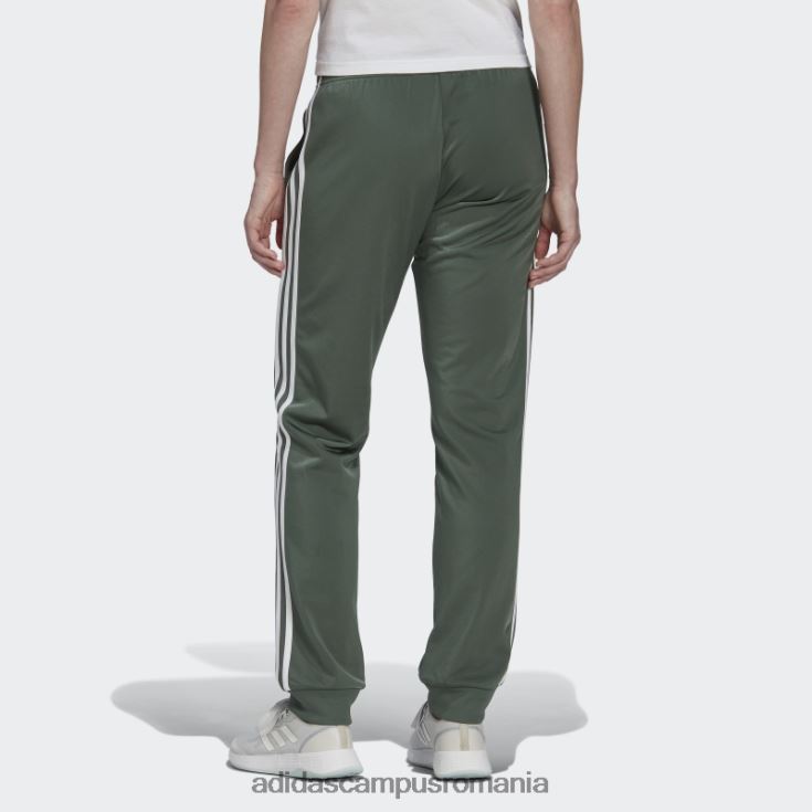 adidas campus romania primegreen essentials warm-up pantaloni subțiri conici cu 3 dungi adidas oxid verde femei oxid verde/alb J266N210296