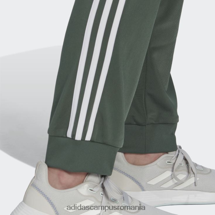 adidas campus romania primegreen essentials warm-up pantaloni subțiri conici cu 3 dungi adidas oxid verde femei oxid verde/alb J266N210296