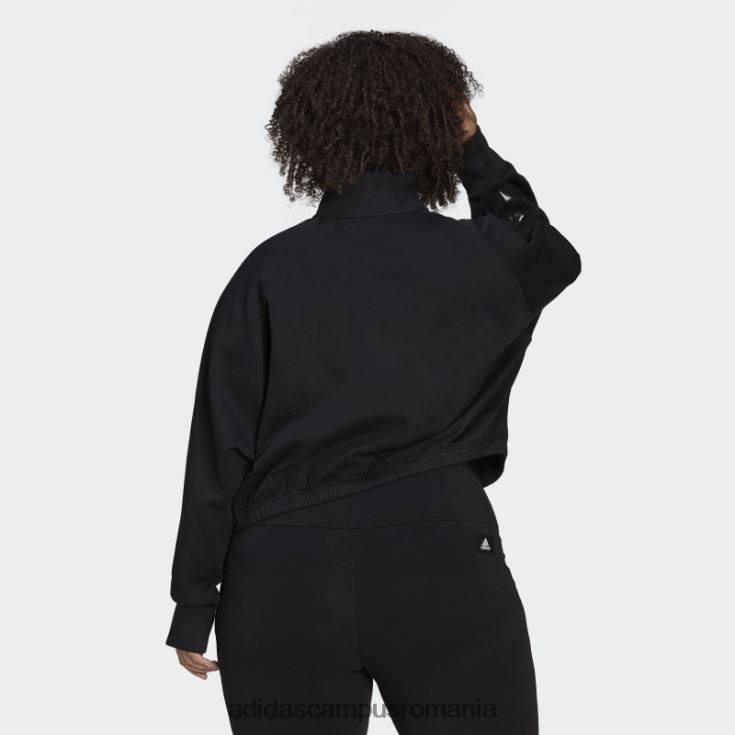 adidas campus romania pulover fleece hyperglam (marime plus) negru adidas femei negru J266N23048