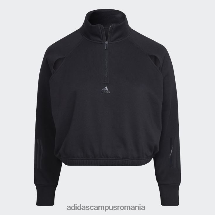adidas campus romania pulover fleece hyperglam (marime plus) negru adidas femei negru J266N23048