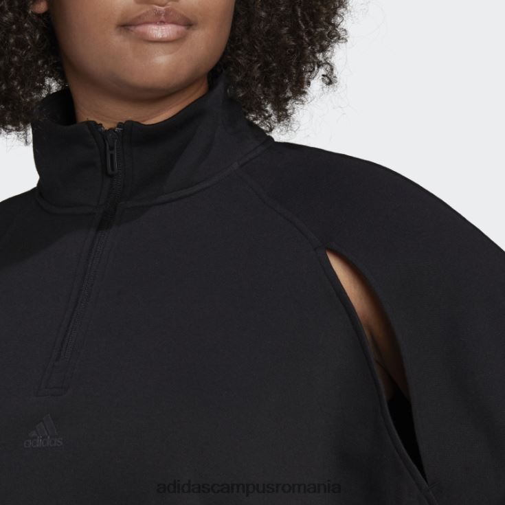 adidas campus romania pulover fleece hyperglam (marime plus) negru adidas femei negru J266N23048