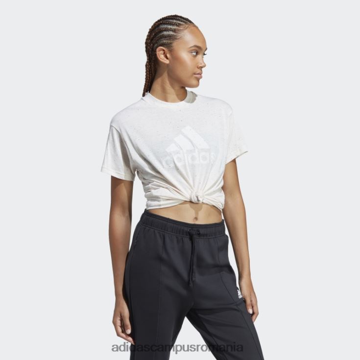 adidas campus romania quartz mel future icons winners 3.0 tee fierbinte femei cuarț mel/alb J266N29651