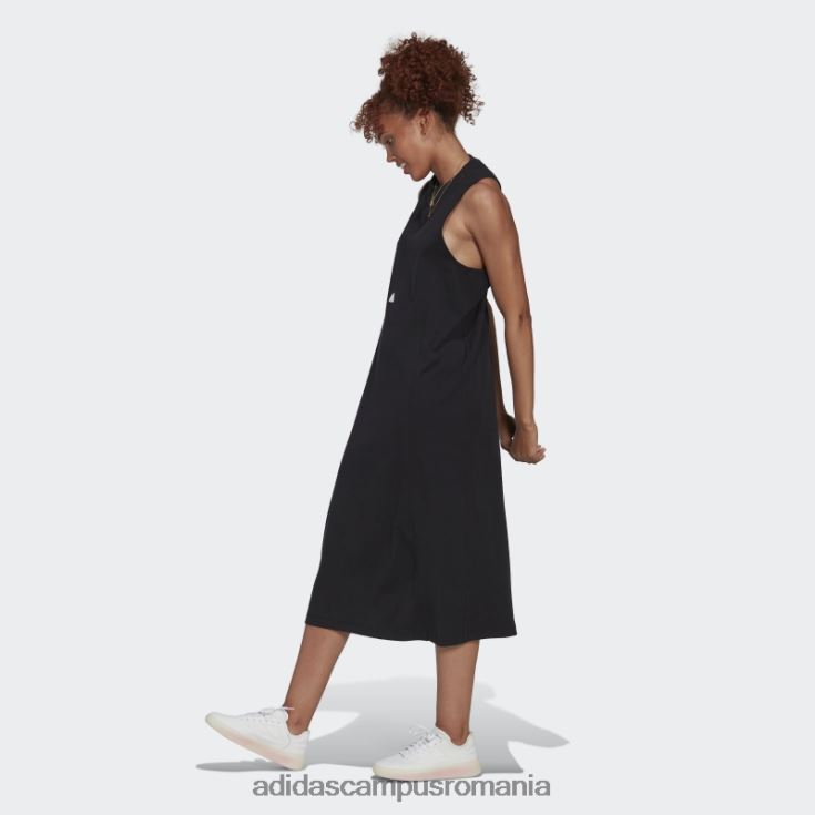 adidas campus romania rochie coasta neagra femei alb negru J266N210568